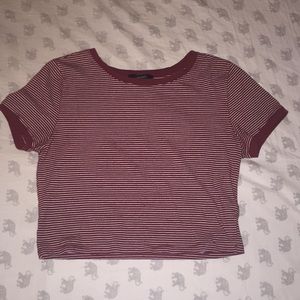 Red and white striped crop top!